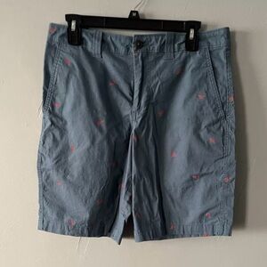 Magellan Lobsters Mens 30W
Chino Shorts Outdoors
Pockets Blue Pink 10" Inseam